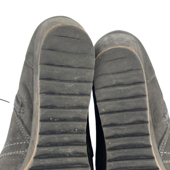 BIALA' Sz 39 Alyssa Lace-Up Leather Wedge Bootie Suede Leather Side Zip Lace Up - Picture 12 of 14